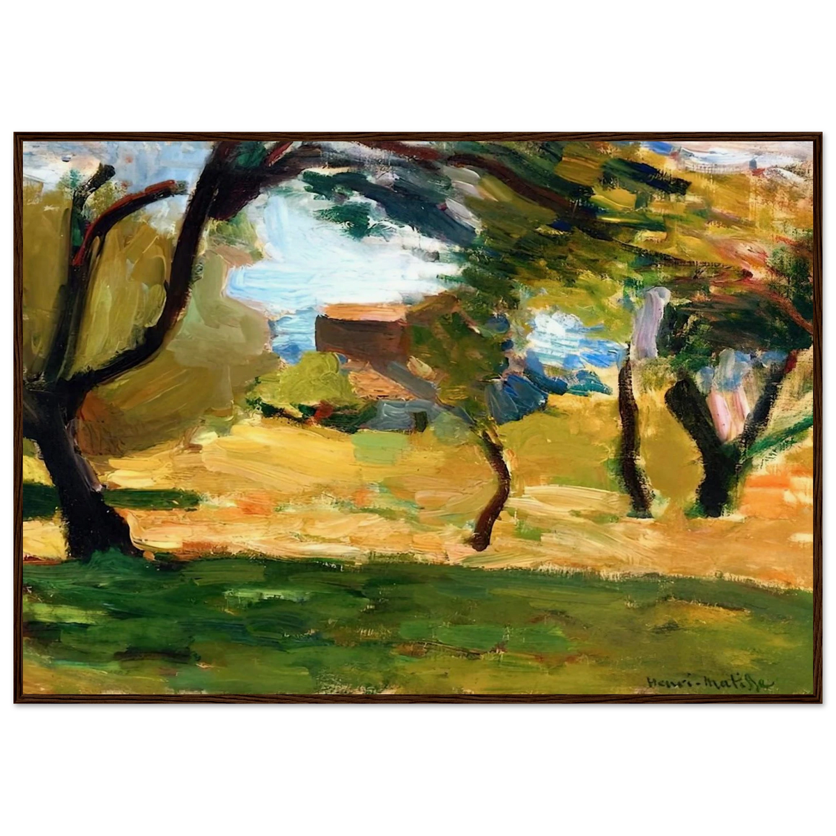 CORSICAN LANDSCAPE 1898 1 Framed Poster | Henri Matisse Framed Prints Wall Art | Henri Matisse Print