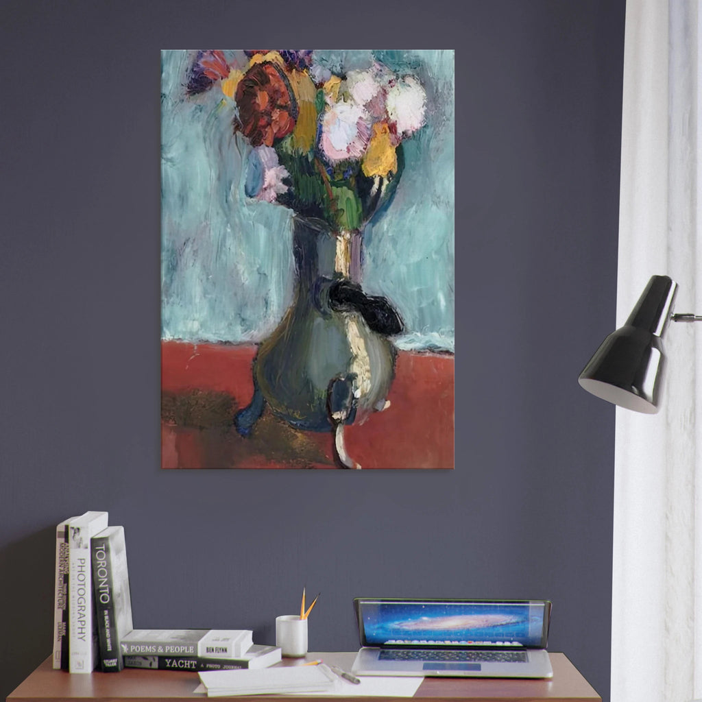 BOUQUET OF FLOWERS IN CHOCOLATE 1902 Canvas | Henri Matisse Canvas | Henri Matisse Print
