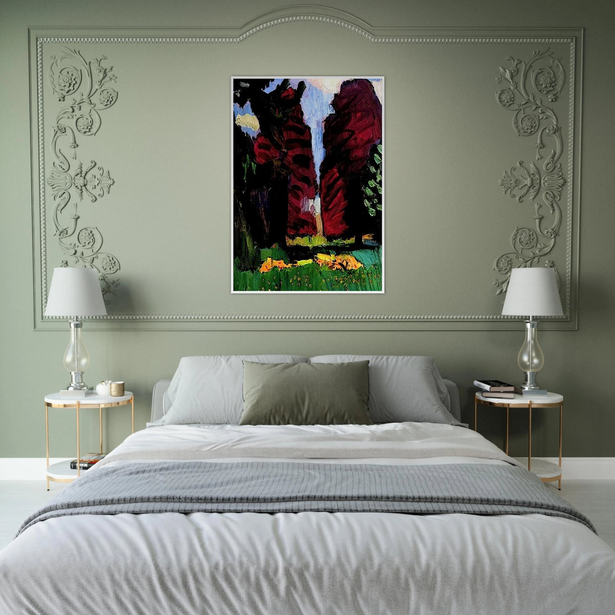 COPPER BEECHES 1901 Framed Poster | Henri Matisse Framed Prints Wall Art | Henri Matisse Print