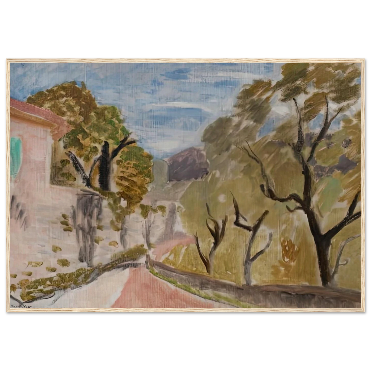 PAYSAGE OU RUE DANS LE MIDI 1918 Framed Poster | Henri Matisse Framed Prints Wall Art | Henri Matisse Print