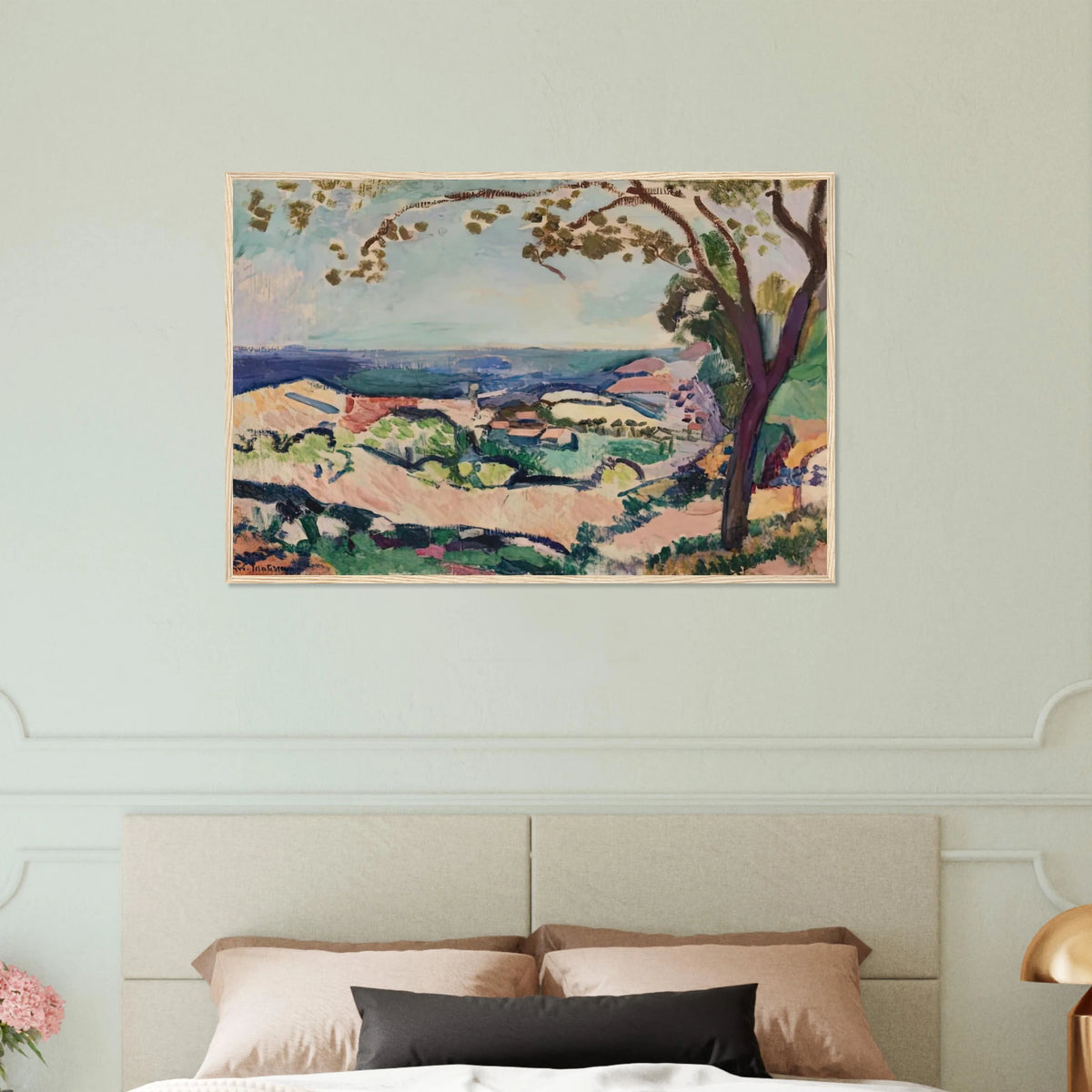 COLLIOURE LANDSCAPE 1906 Framed Poster | Henri Matisse Framed Prints Wall Art | Henri Matisse Print