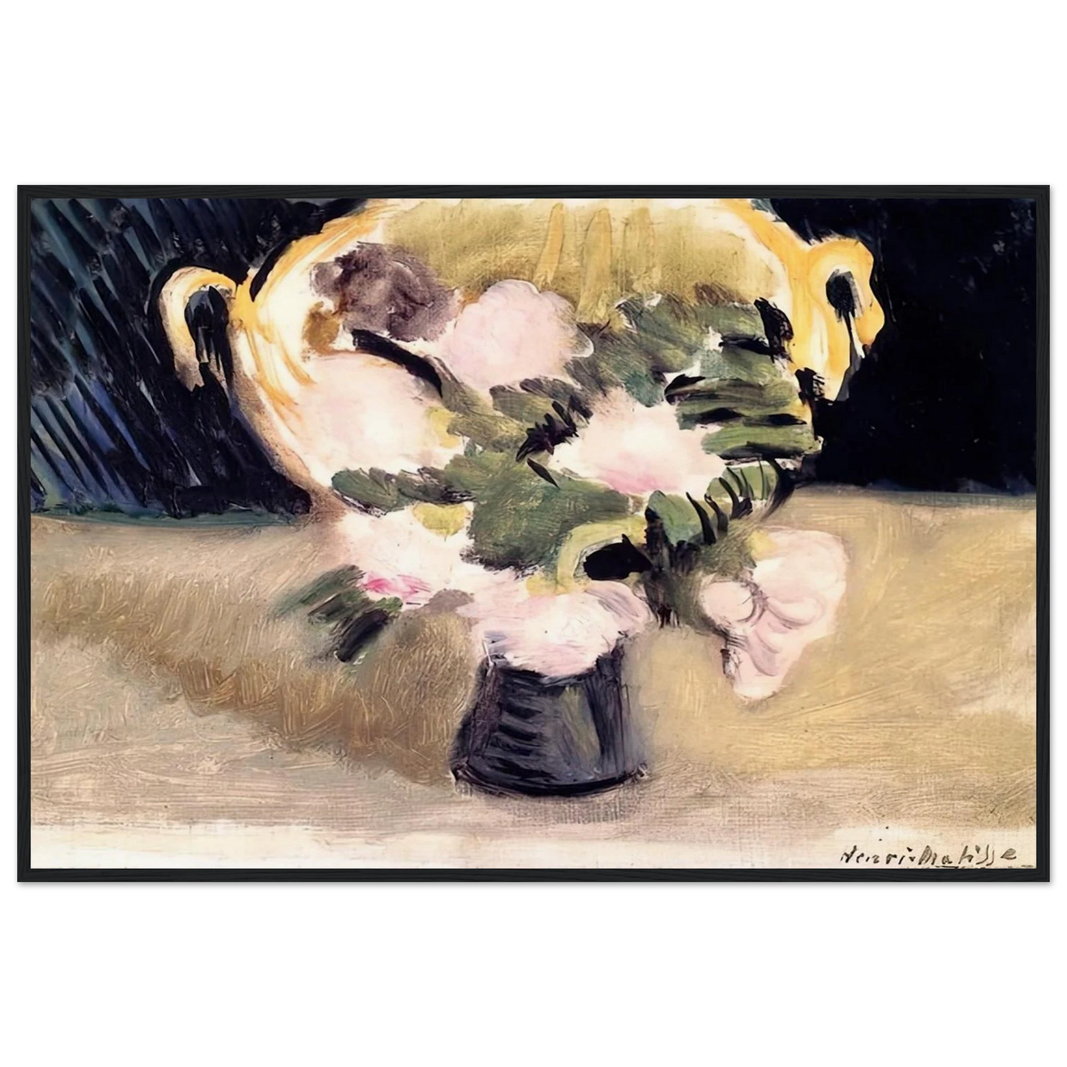 FLOWERS 1919 Framed Poster | Henri Matisse Framed Prints Wall Art | Henri Matisse Print
