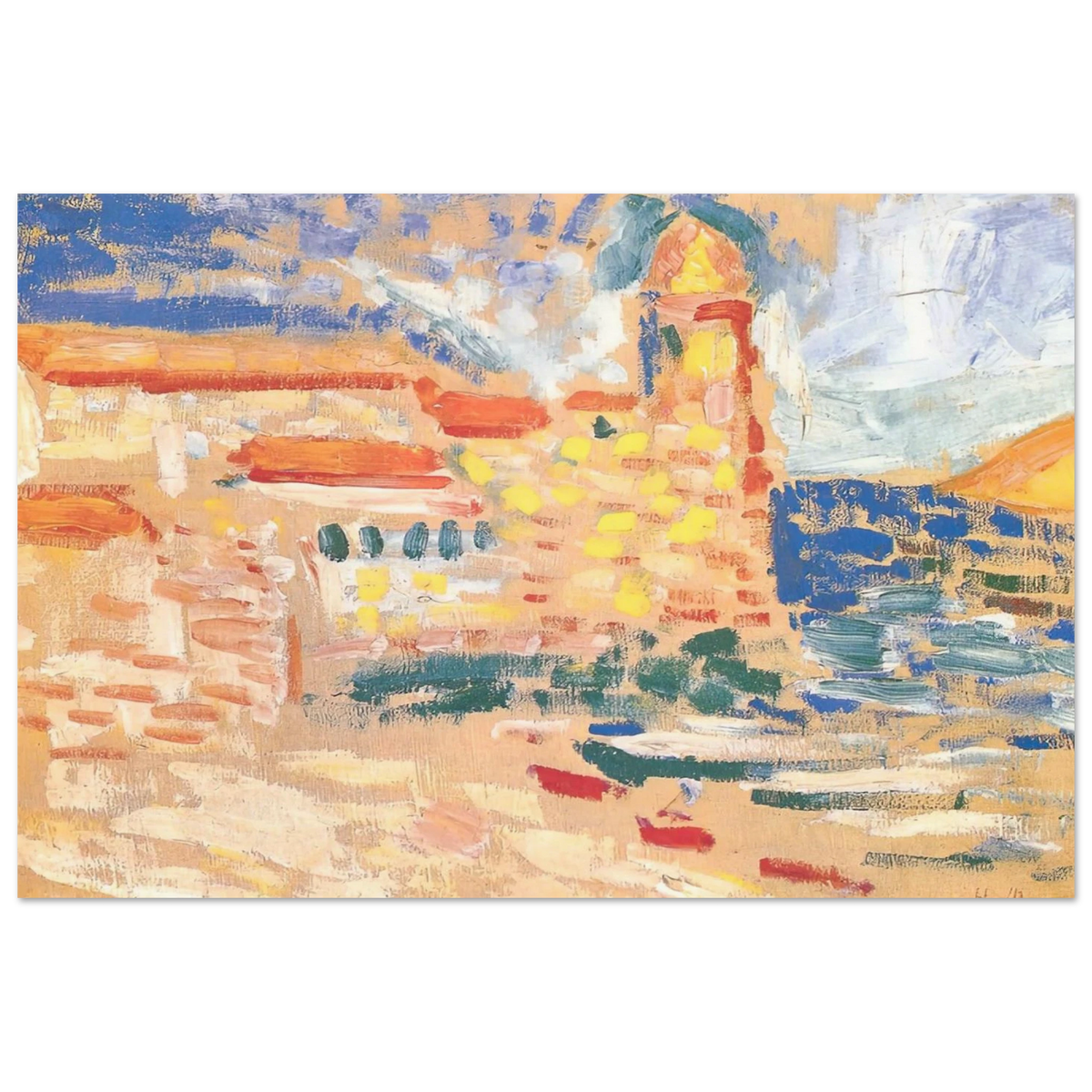 VIEW OF COLLIOURE WITH CHURCH 1905 Poster | Henri Matisse Poster | Henri Matisse Print