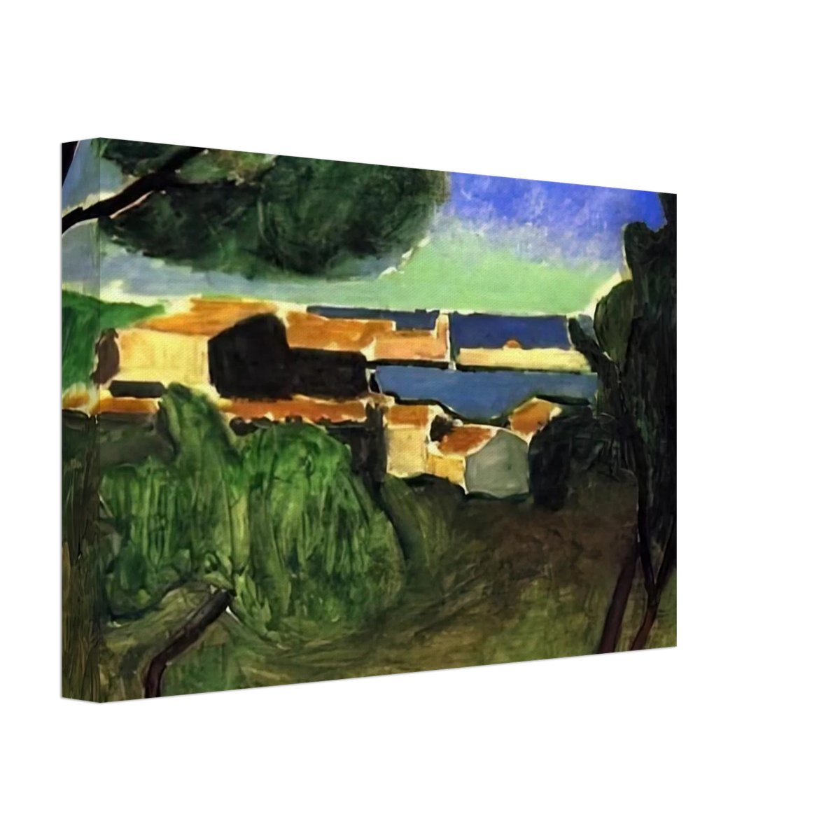 LANDSCAPE AT COLLIOURE III 1907 Canvas | Henri Matisse Canvas | Henri Matisse Print