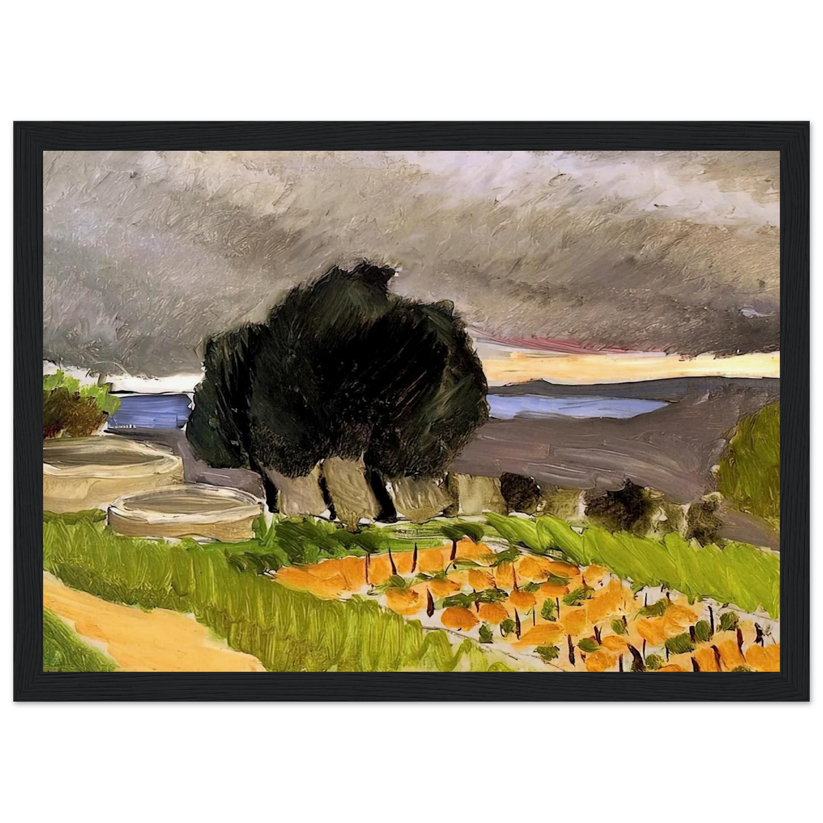 LANDSCAPE OF THE MIDI BEFORE THE STORM 1921 Framed Poster | Henri Matisse Framed Prints Wall Art | Henri Matisse Print