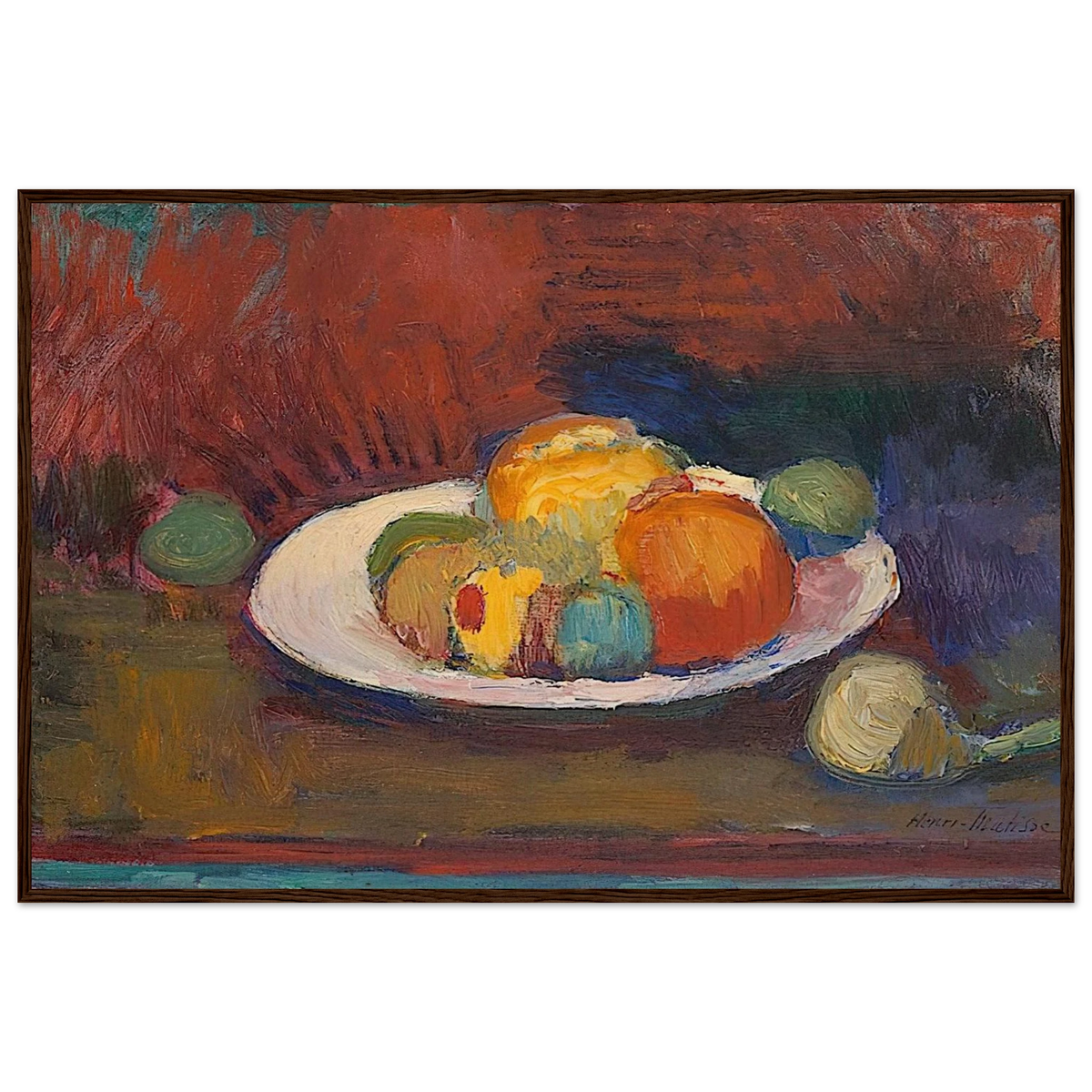 ASSIETTE DE FRUITS FRUIT DISH 1902 Framed Poster | Henri Matisse Framed Prints Wall Art | Henri Matisse Print