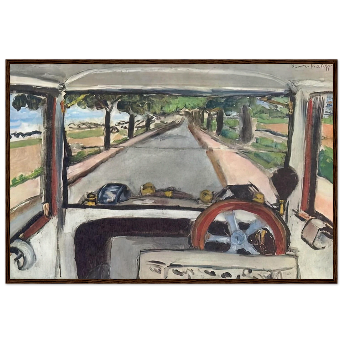 THE WINDSHIELD 1917 0 Framed Poster | Henri Matisse Framed Prints Wall Art | Henri Matisse Print