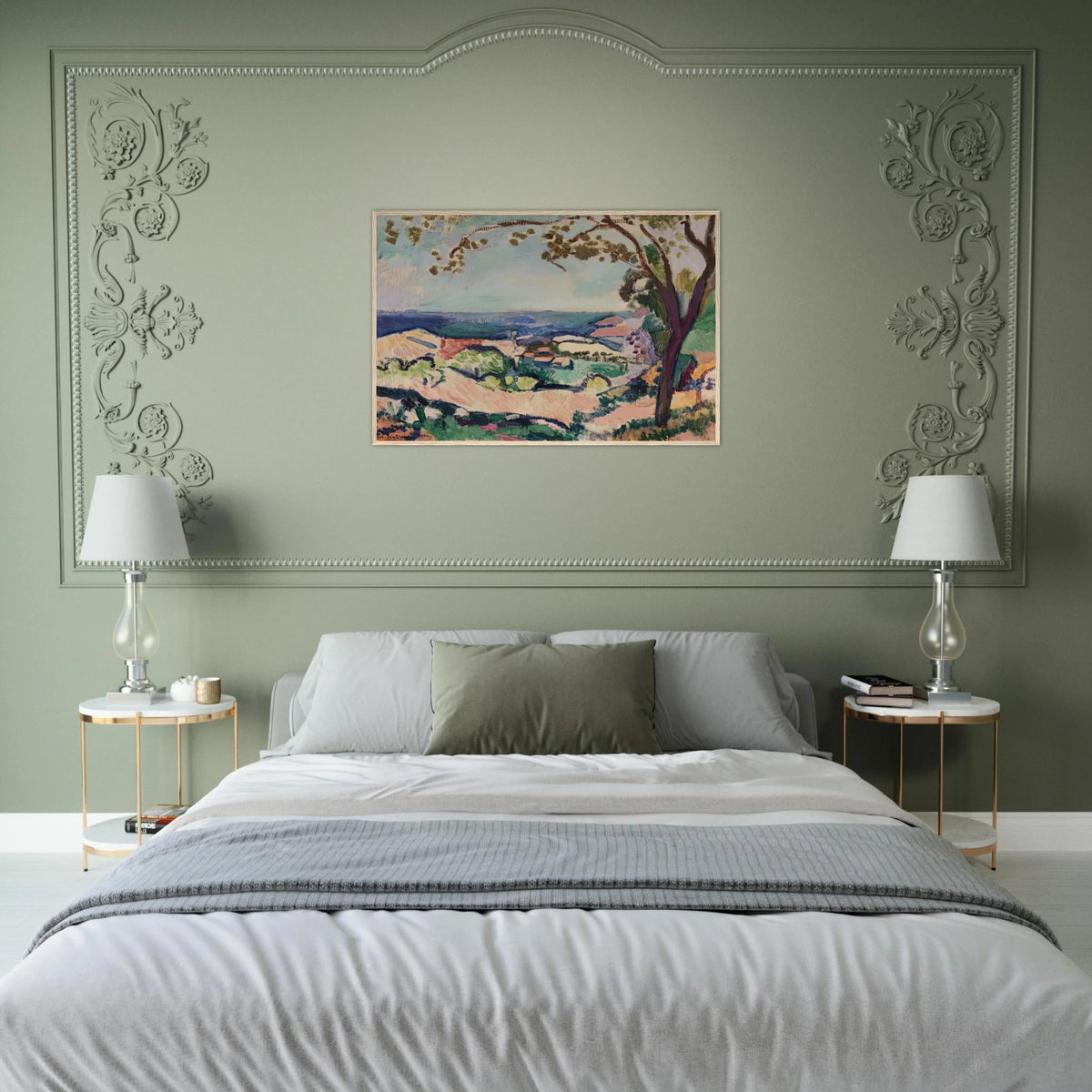 COLLIOURE LANDSCAPE 1906 Framed Poster | Henri Matisse Framed Prints Wall Art | Henri Matisse Print