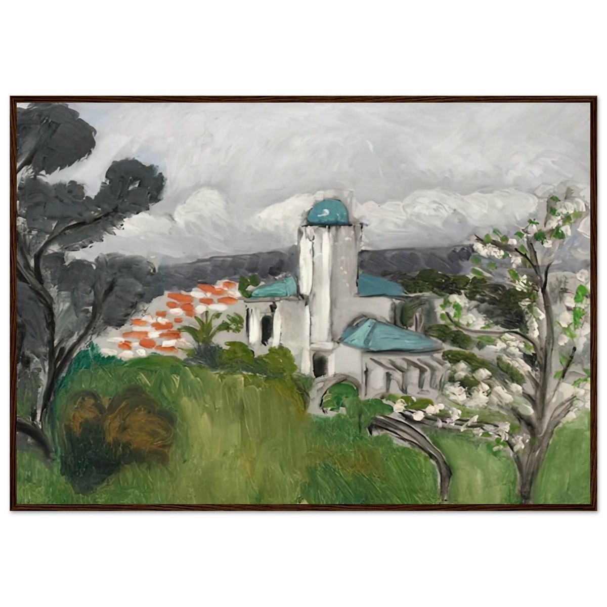 LA VILLA BLEUE 1918 Framed Poster | Henri Matisse Framed Prints Wall Art | Henri Matisse Print