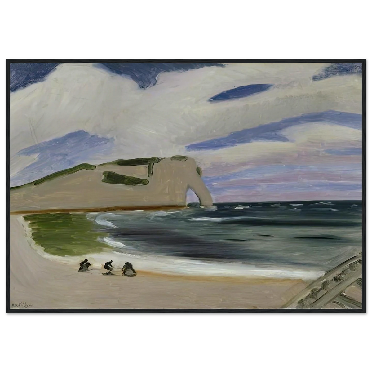 WOMEN ON THE BEACH ETRETAT 1920 Framed Poster | Henri Matisse Framed Prints Wall Art | Henri Matisse Print