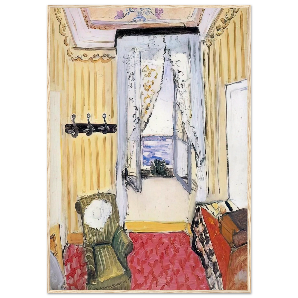 MY ROOM AT THE BEAU RIVAGE 1918 Framed Poster | Henri Matisse Framed Prints Wall Art | Henri Matisse Print
