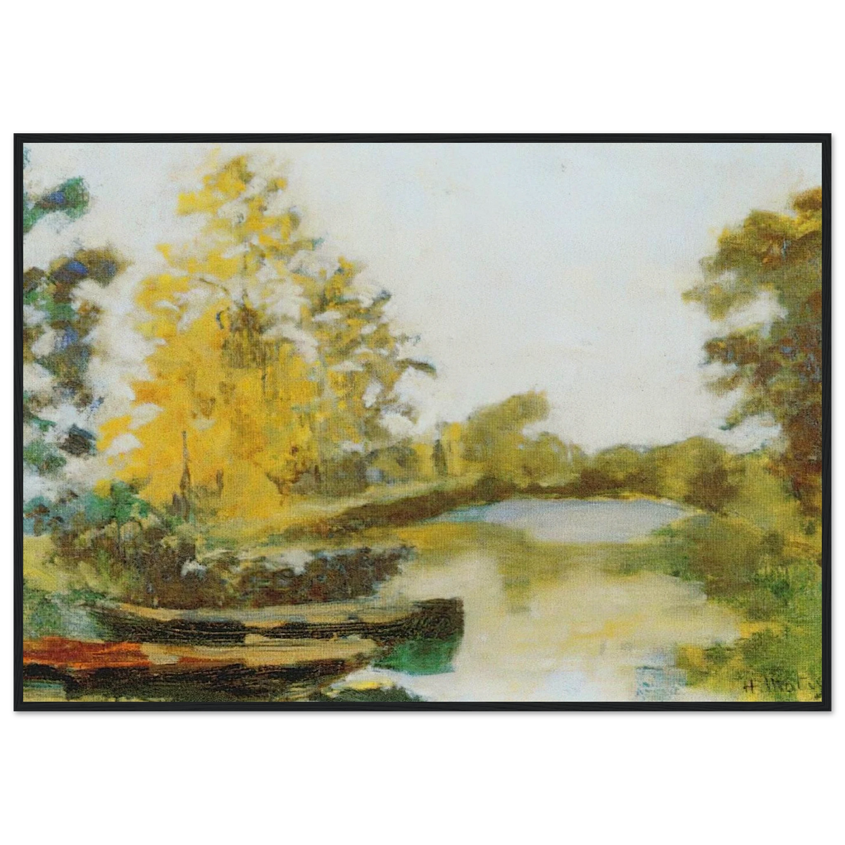 BANKS OF THE CANAL 1903 Framed Poster | Henri Matisse Framed Prints Wall Art | Henri Matisse Print