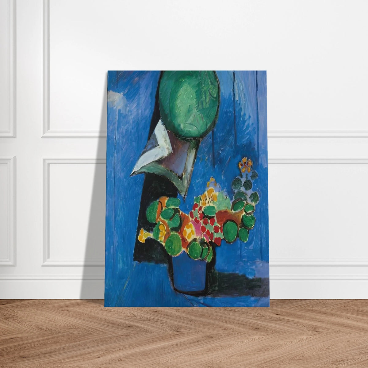 FLOWERS AND CERAMIC PLATE 1913 Canvas | Henri Matisse Canvas | Henri Matisse Print