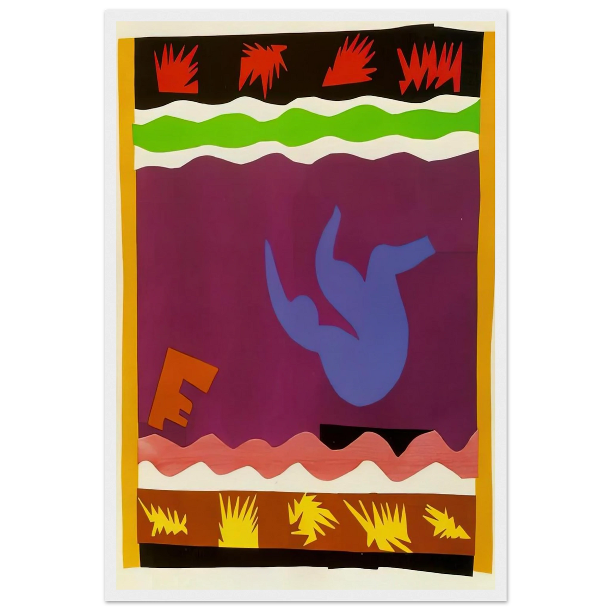 THE TOBOGGAN 1943 Framed Poster | Henri Matisse Framed Prints Wall Art | Henri Matisse Print