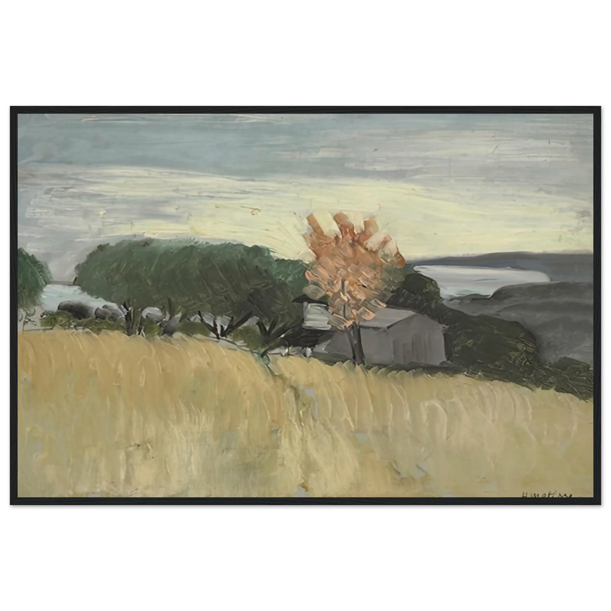 CHAMPS DE BLE A CAGNES 1918 Framed Poster | Henri Matisse Framed Prints Wall Art | Henri Matisse Print