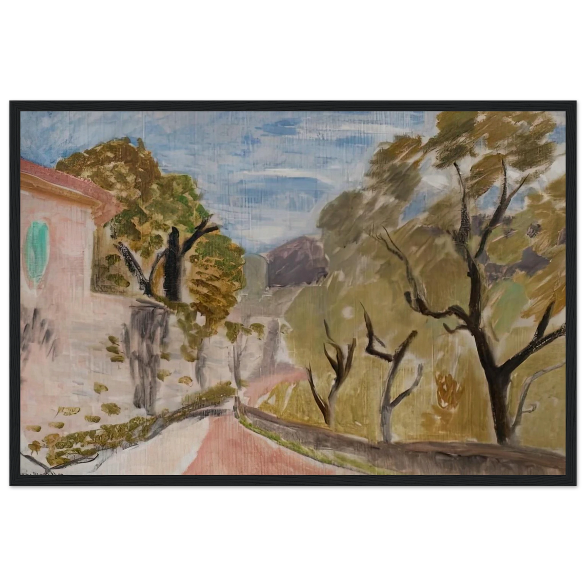 PAYSAGE OU RUE DANS LE MIDI 1918 Framed Poster | Henri Matisse Framed Prints Wall Art | Henri Matisse Print