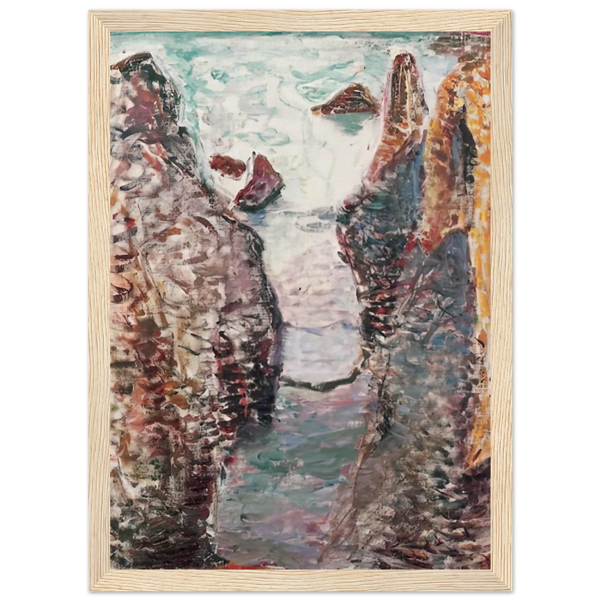 CIFFS BELLE ILE 1897 Framed Poster | Henri Matisse Framed Prints Wall Art | Henri Matisse Print