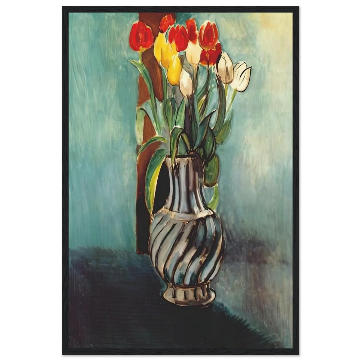 ME MYSELF STENDHAL VASE OF TULIPS 1914 Framed Poster | Henri Matisse Framed Prints Wall Art | Henri Matisse Print