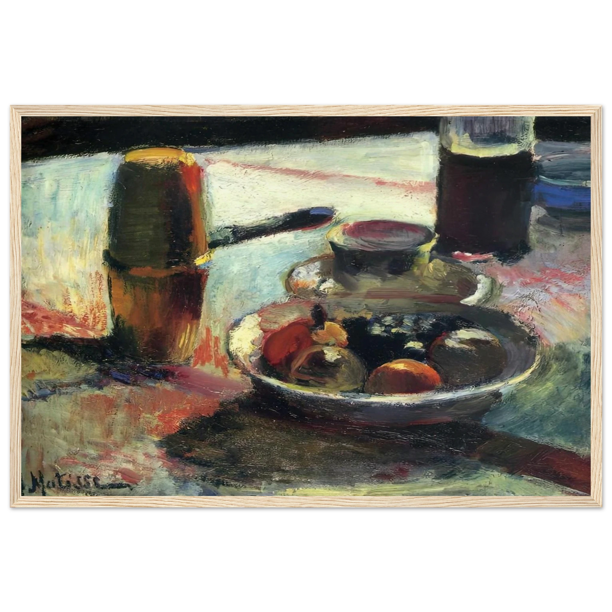 FRUIT AND COFFEE POT Framed Poster | Henri Matisse Framed Prints Wall Art | Henri Matisse Print
