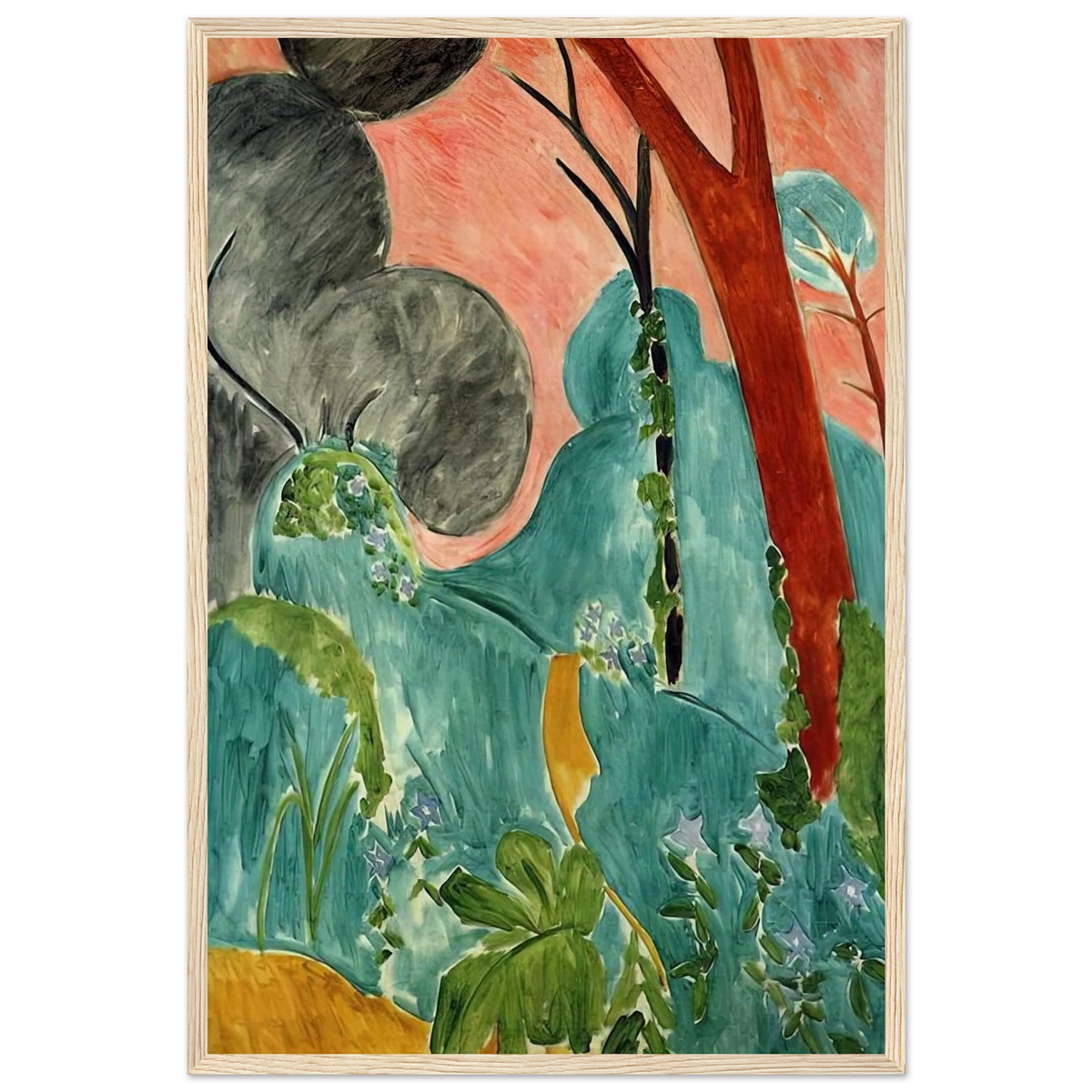 MORACCAN GARDEN 1912 Framed Poster | Henri Matisse Framed Prints Wall Art | Henri Matisse Print