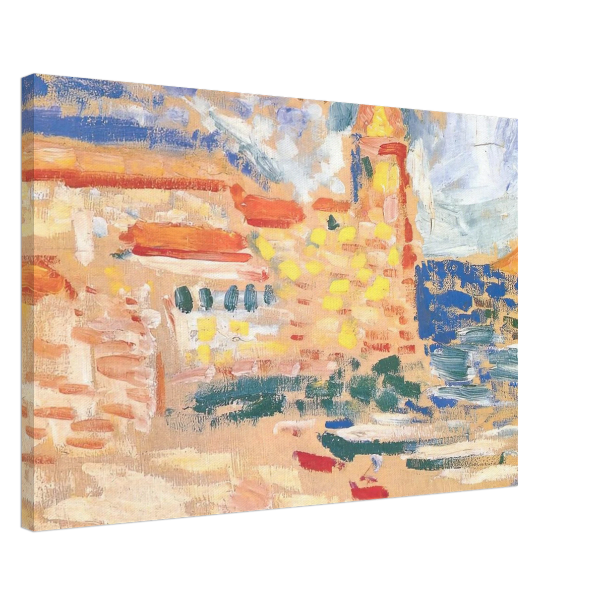 VIEW OF COLLIOURE WITH CHURCH 1905 Canvas | Henri Matisse Canvas | Henri Matisse Print