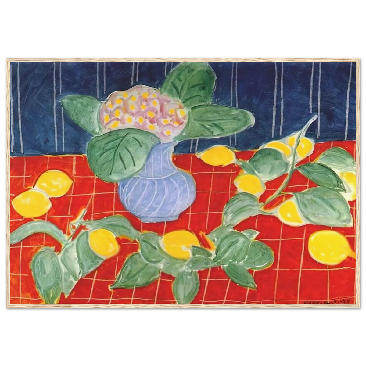 LEMONS AND SAXIFRAGES 1943 Framed Poster | Henri Matisse Framed Prints Wall Art | Henri Matisse Print