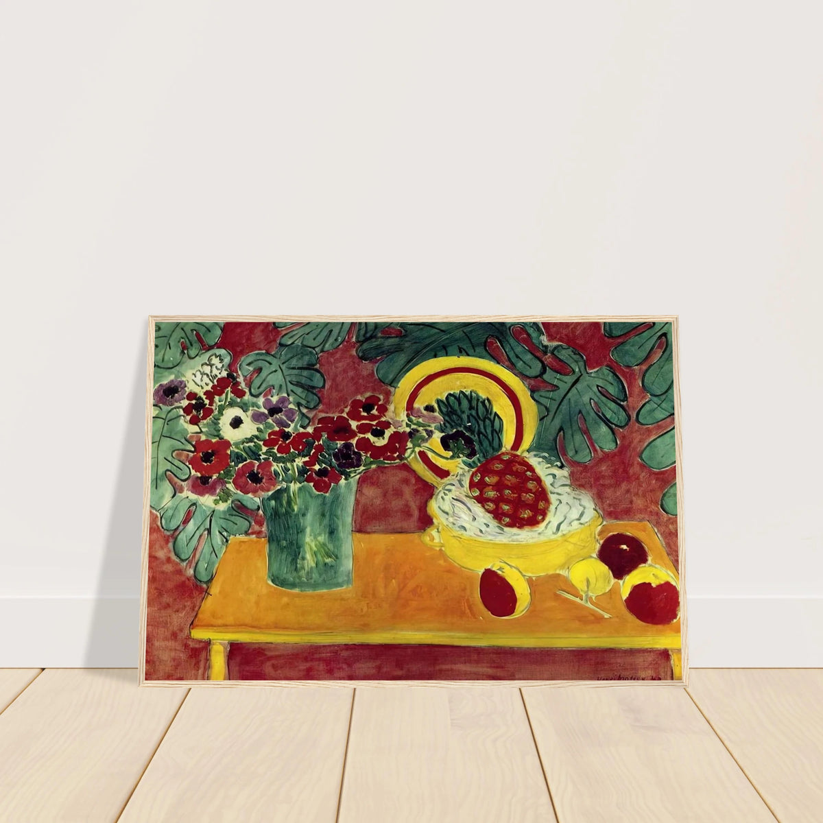 PINEAPPLE AND ANEMONES 1940 Framed Poster | Henri Matisse Framed Prints Wall Art | Henri Matisse Print