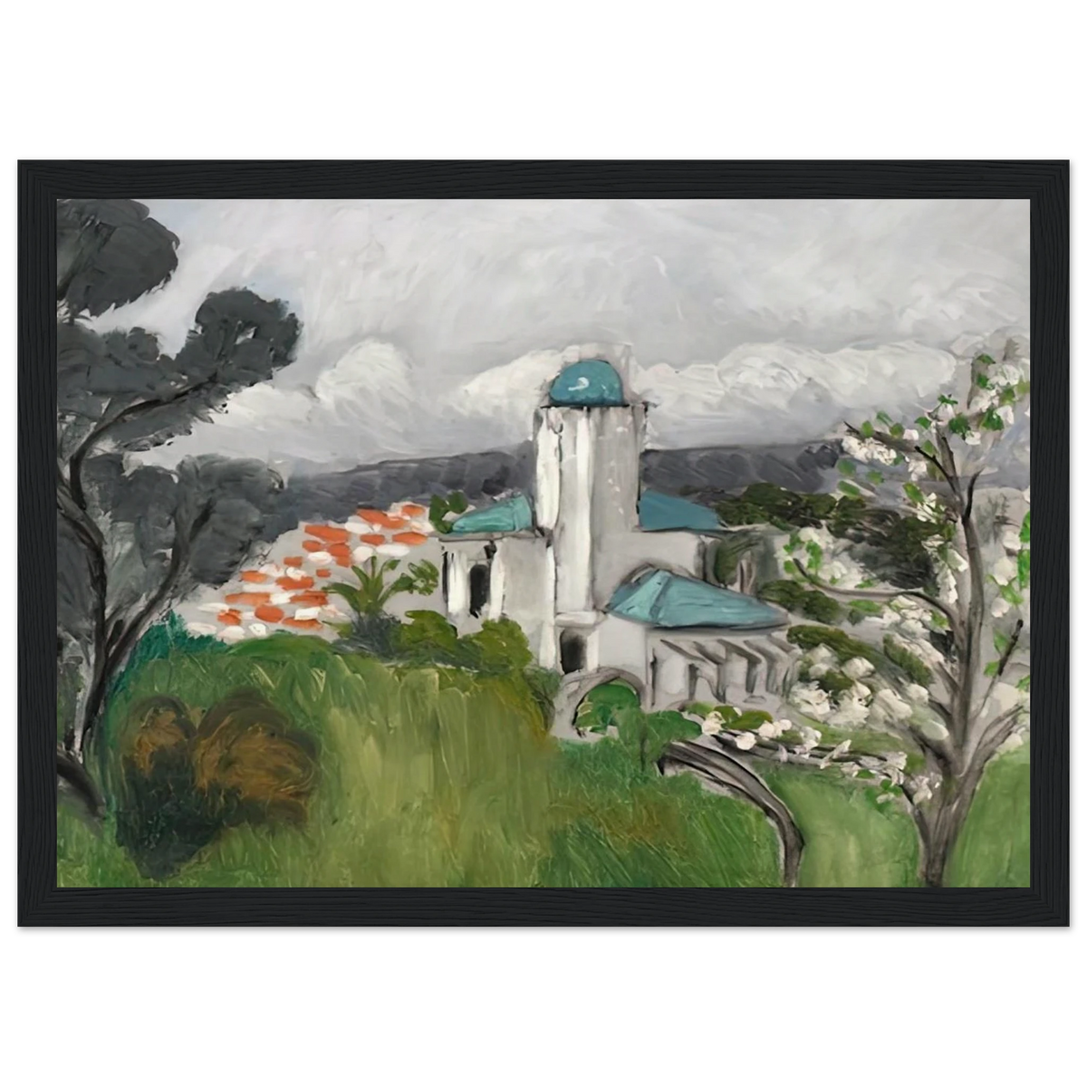 LA VILLA BLEUE 1918 Framed Poster | Henri Matisse Framed Prints Wall Art | Henri Matisse Print