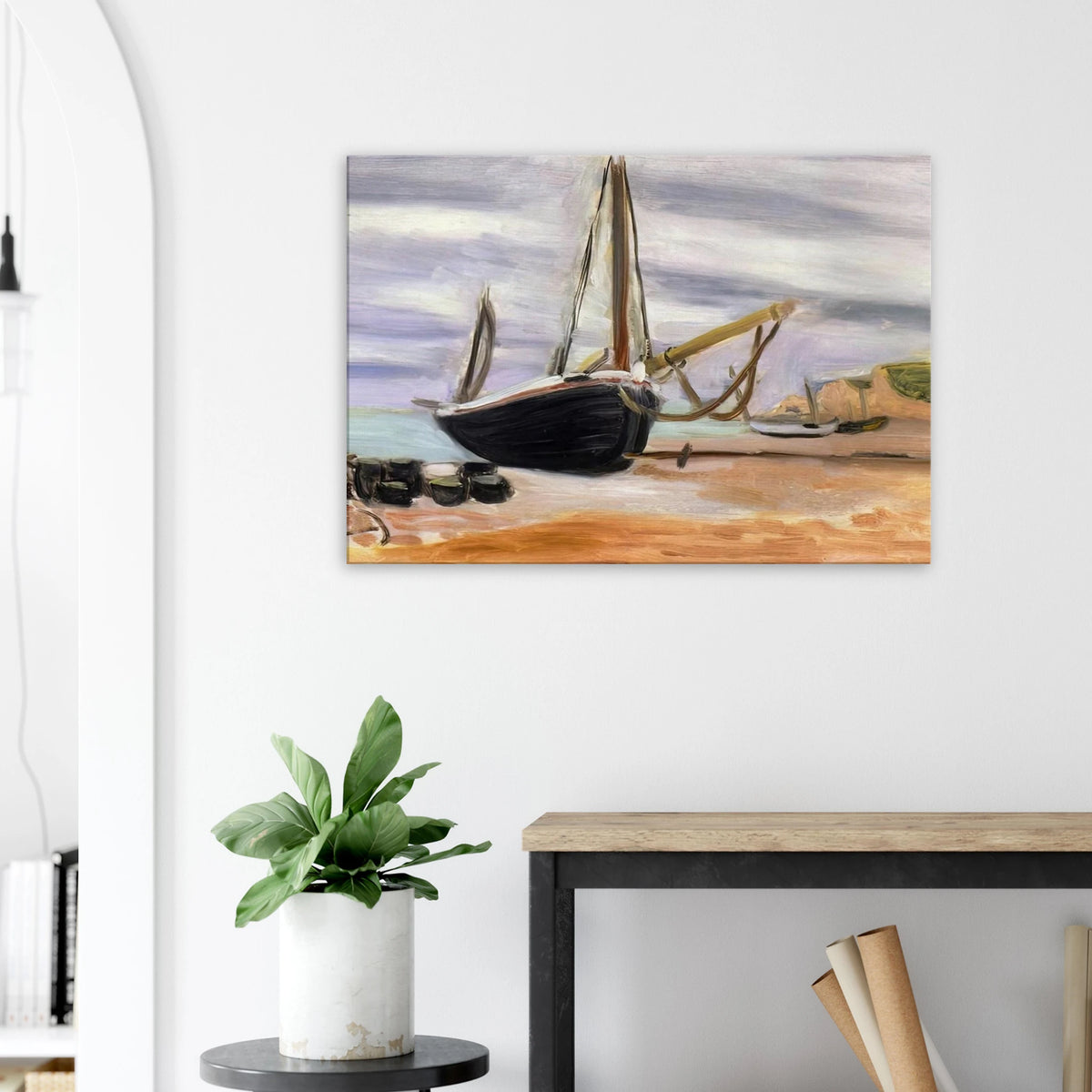 BOATS AT ETRETAT 1920 Canvas | Henri Matisse Canvas | Henri Matisse Print
