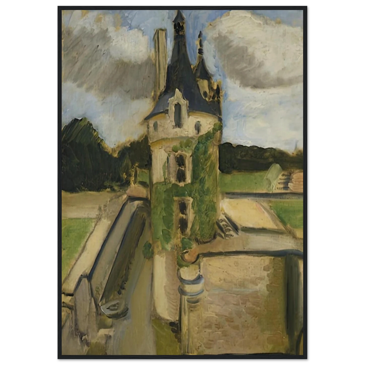 LLA TOUR DE CHENONCEAUX 1917 Framed Poster | Henri Matisse Framed Prints Wall Art | Henri Matisse Print