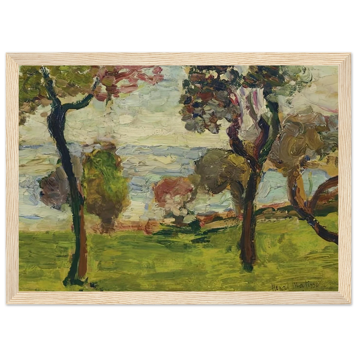 PAYSAGE 1898 Framed Poster | Henri Matisse Framed Prints Wall Art | Henri Matisse Print