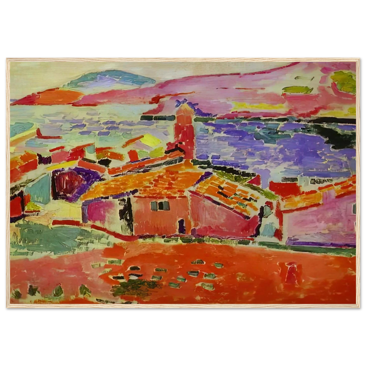 VIEW OF COLLIOURE 1 Framed Poster | Henri Matisse Framed Prints Wall Art | Henri Matisse Print