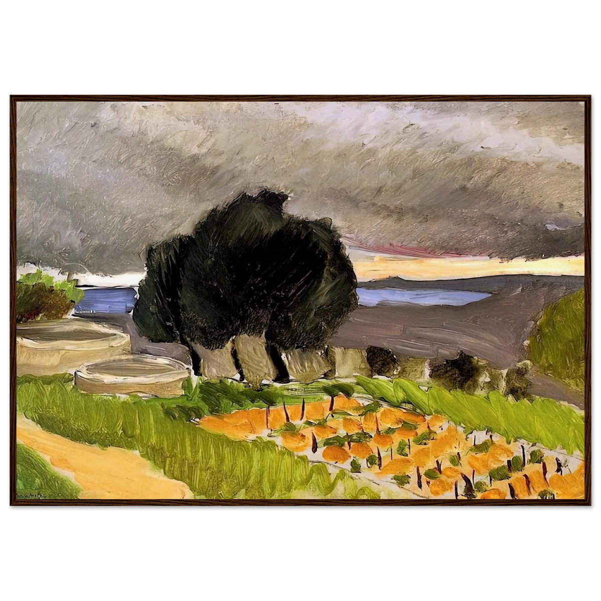 LANDSCAPE OF THE MIDI BEFORE THE STORM 1921 Framed Poster | Henri Matisse Framed Prints Wall Art | Henri Matisse Print