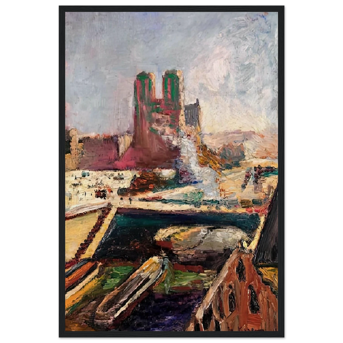 NOTRE DAME 1900 Framed Poster | Henri Matisse Framed Prints Wall Art | Henri Matisse Print
