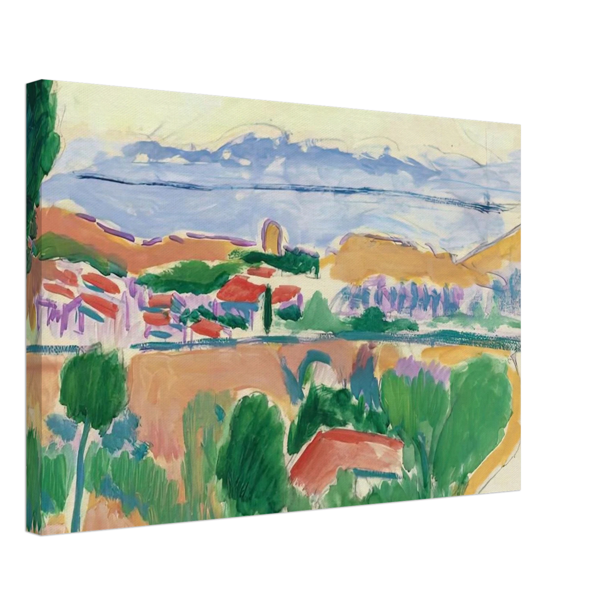 VUE DE COLLIOURE 1906 Canvas | Henri Matisse Canvas | Henri Matisse Print