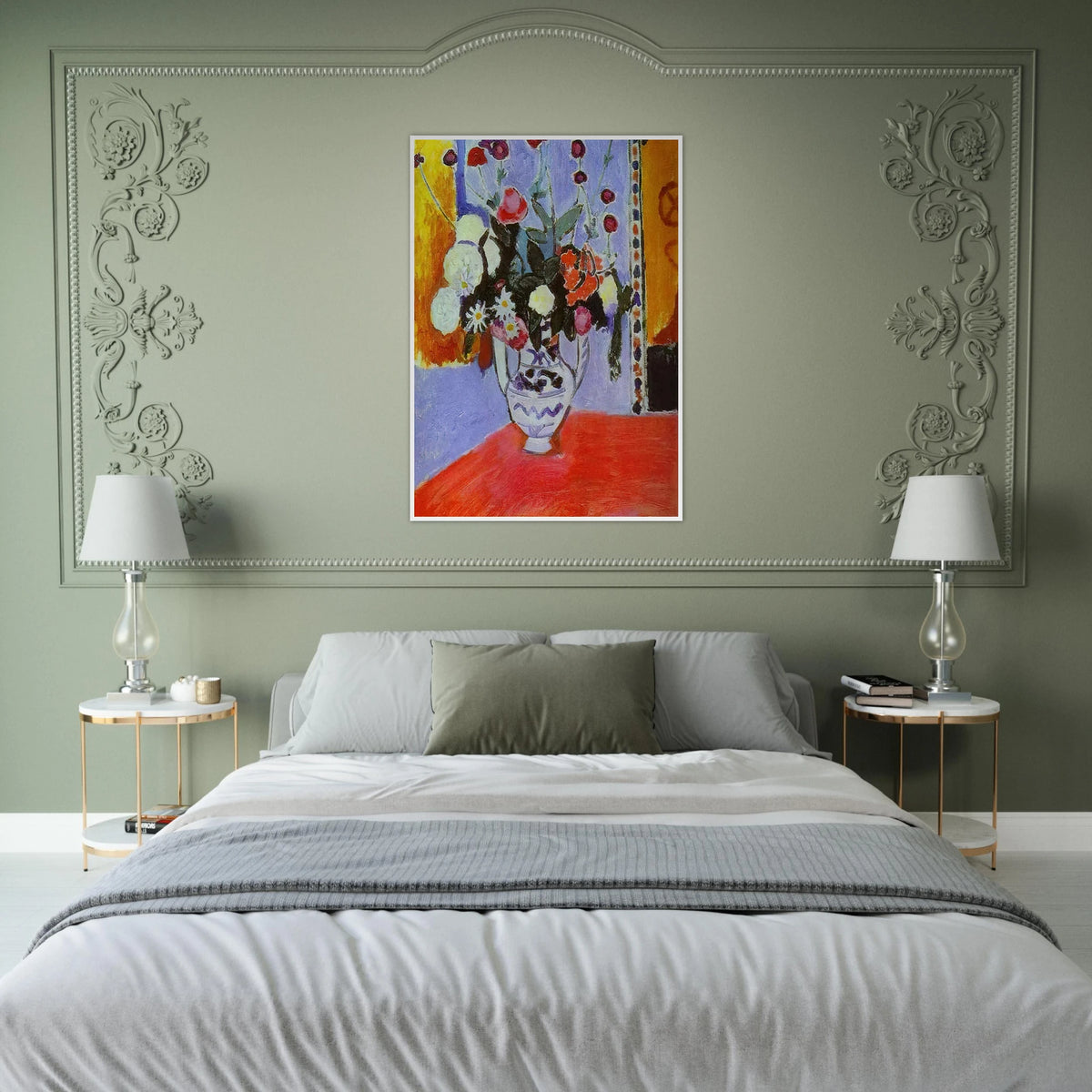 A BUNCH OF FLOWERS 1907 Framed Poster | Henri Matisse Framed Prints Wall Art | Henri Matisse Print