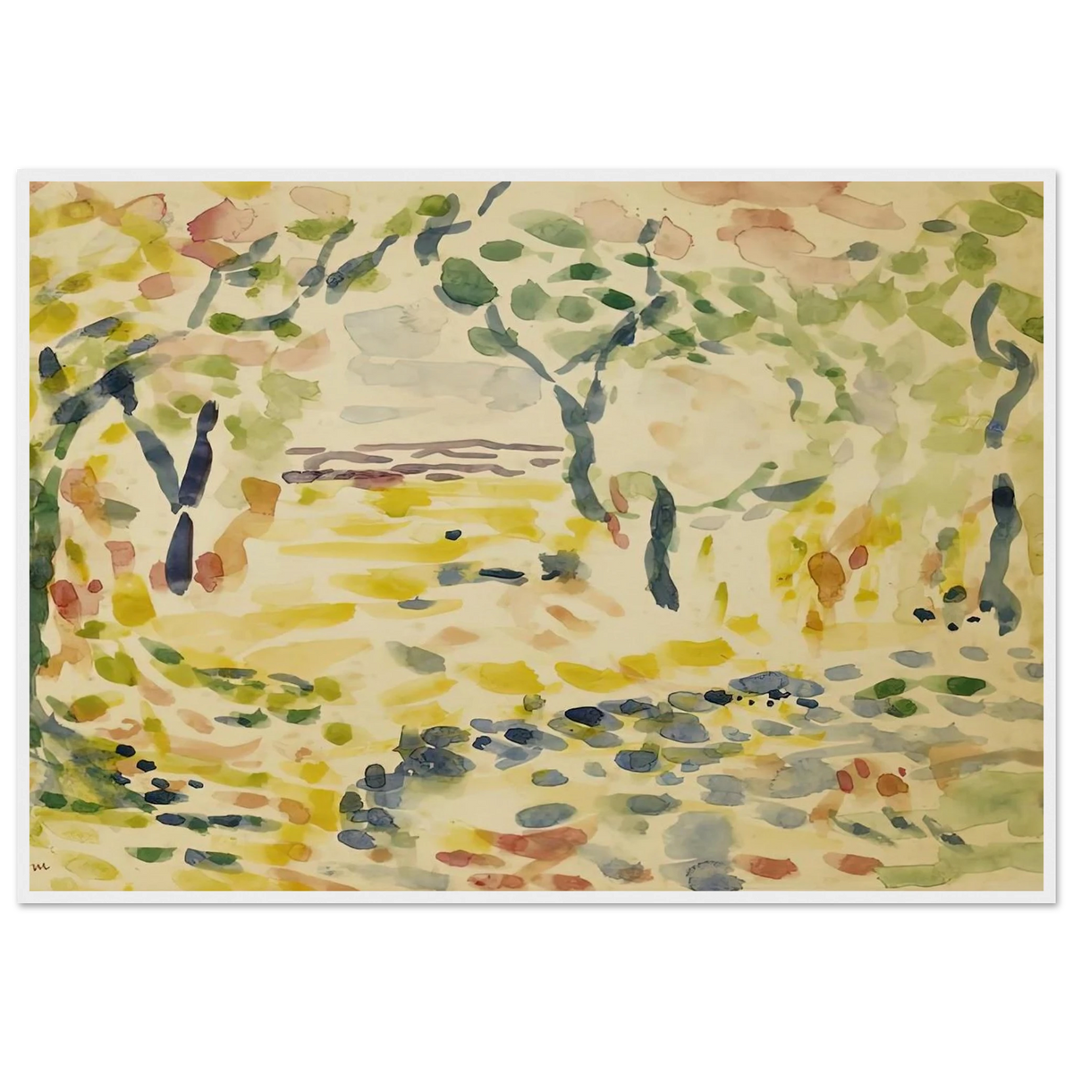 ETUDE POUR LE BONHEUR DE VIVRE 1905 Framed Poster | Henri Matisse Framed Prints Wall Art | Henri Matisse Print