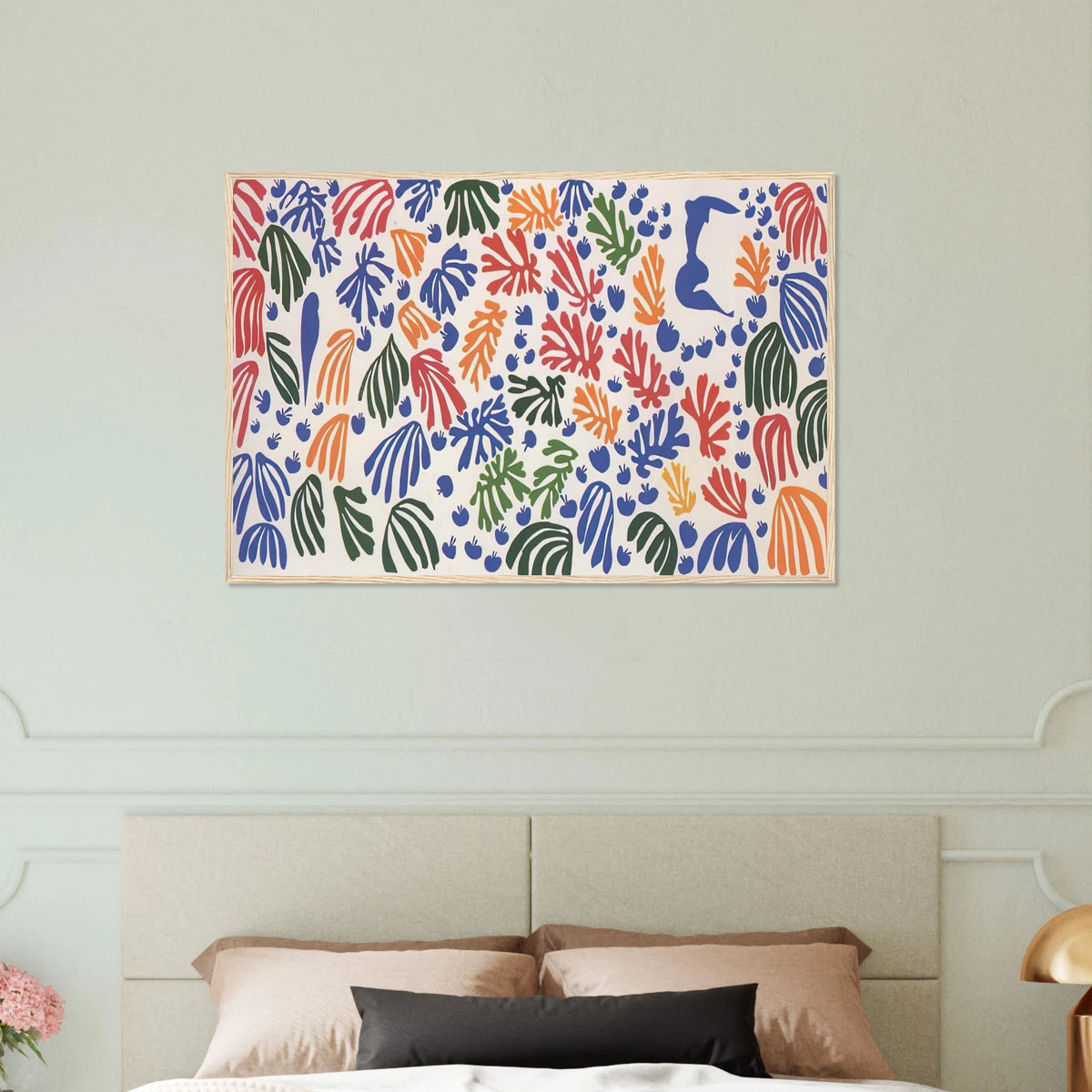 LA PERRUCHE ET LA SIRENE 1952 Framed Poster | Henri Matisse Framed Prints Wall Art | Henri Matisse Print