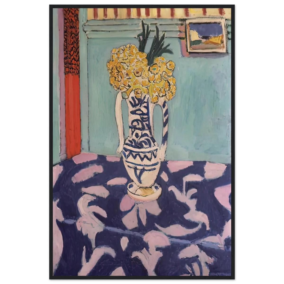 LES COUCOUS TAPIS BLEU ET ROSE 1911 Framed Poster | Henri Matisse Framed Prints Wall Art | Henri Matisse Print