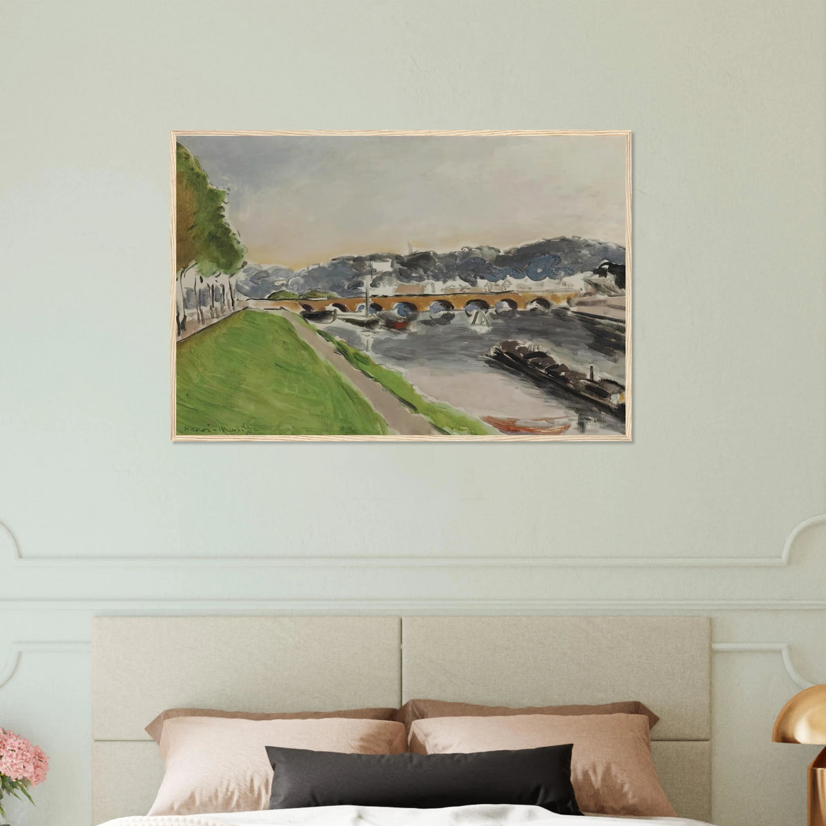 LE PONT DE SEVRES AU CHALAND 1917 Framed Poster | Henri Matisse Framed Prints Wall Art | Henri Matisse Print