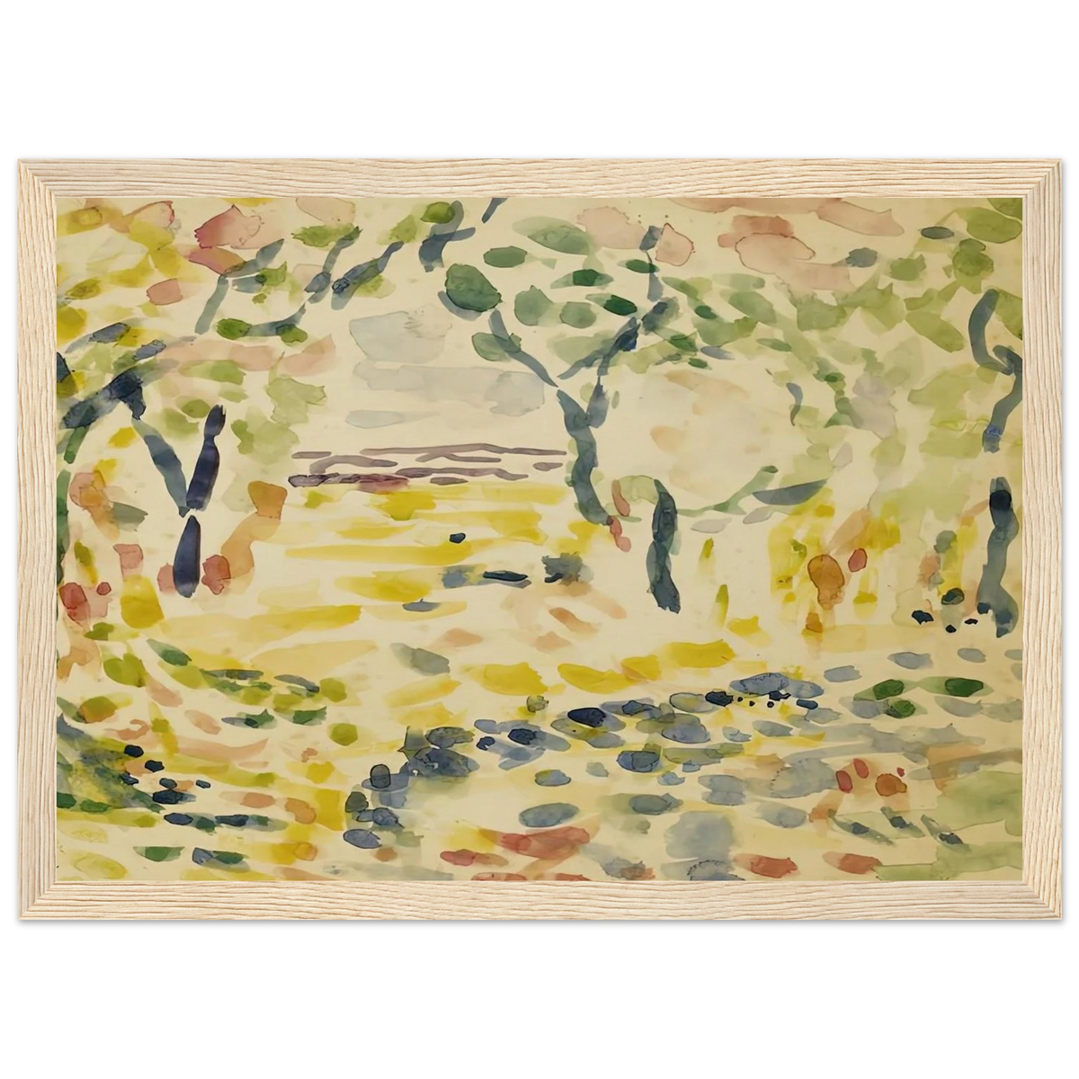 ETUDE POUR LE BONHEUR DE VIVRE 1905 Framed Poster | Henri Matisse Framed Prints Wall Art | Henri Matisse Print
