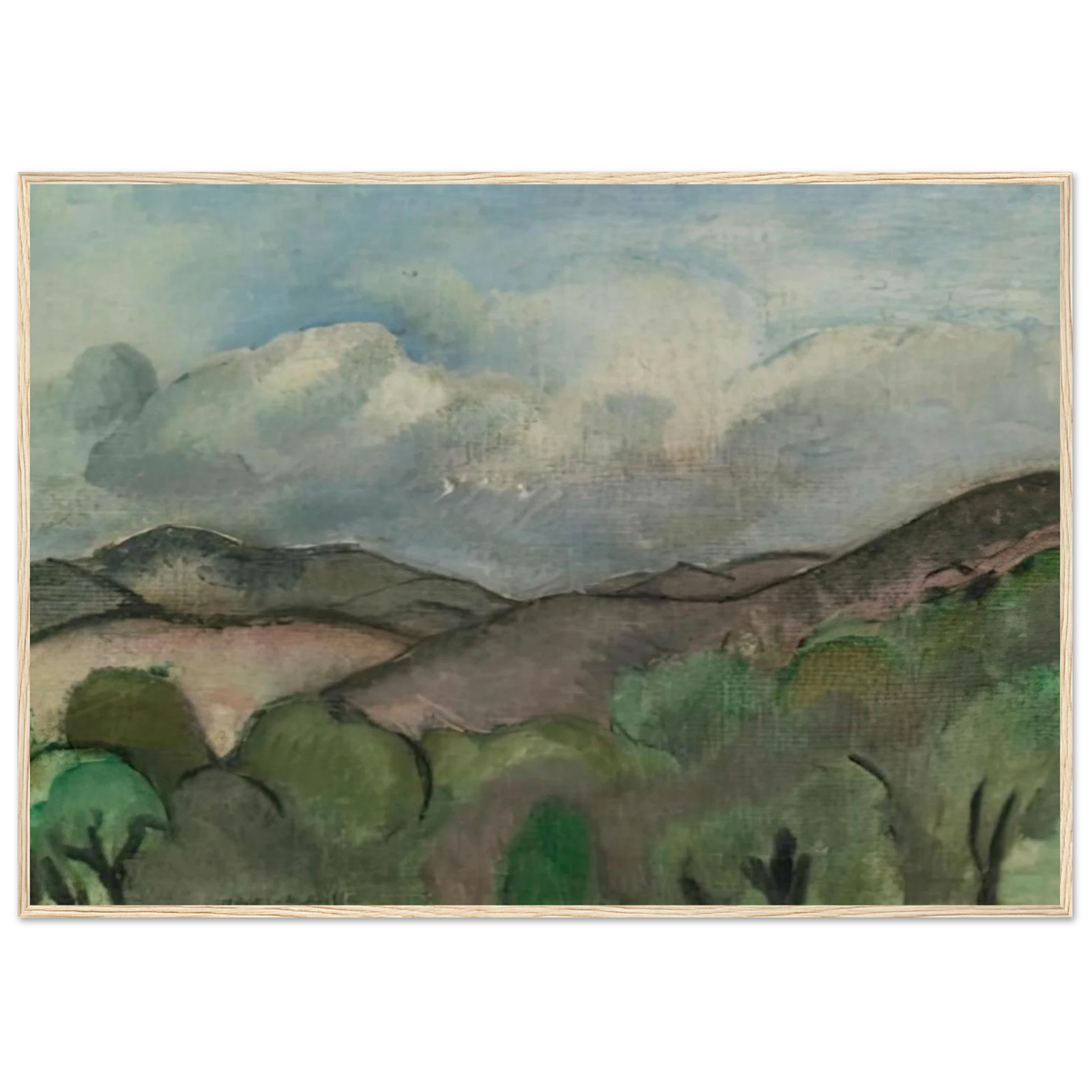 LE MONT CHAUVE A NICE 1918 Framed Poster | Henri Matisse Framed Prints Wall Art | Henri Matisse Print