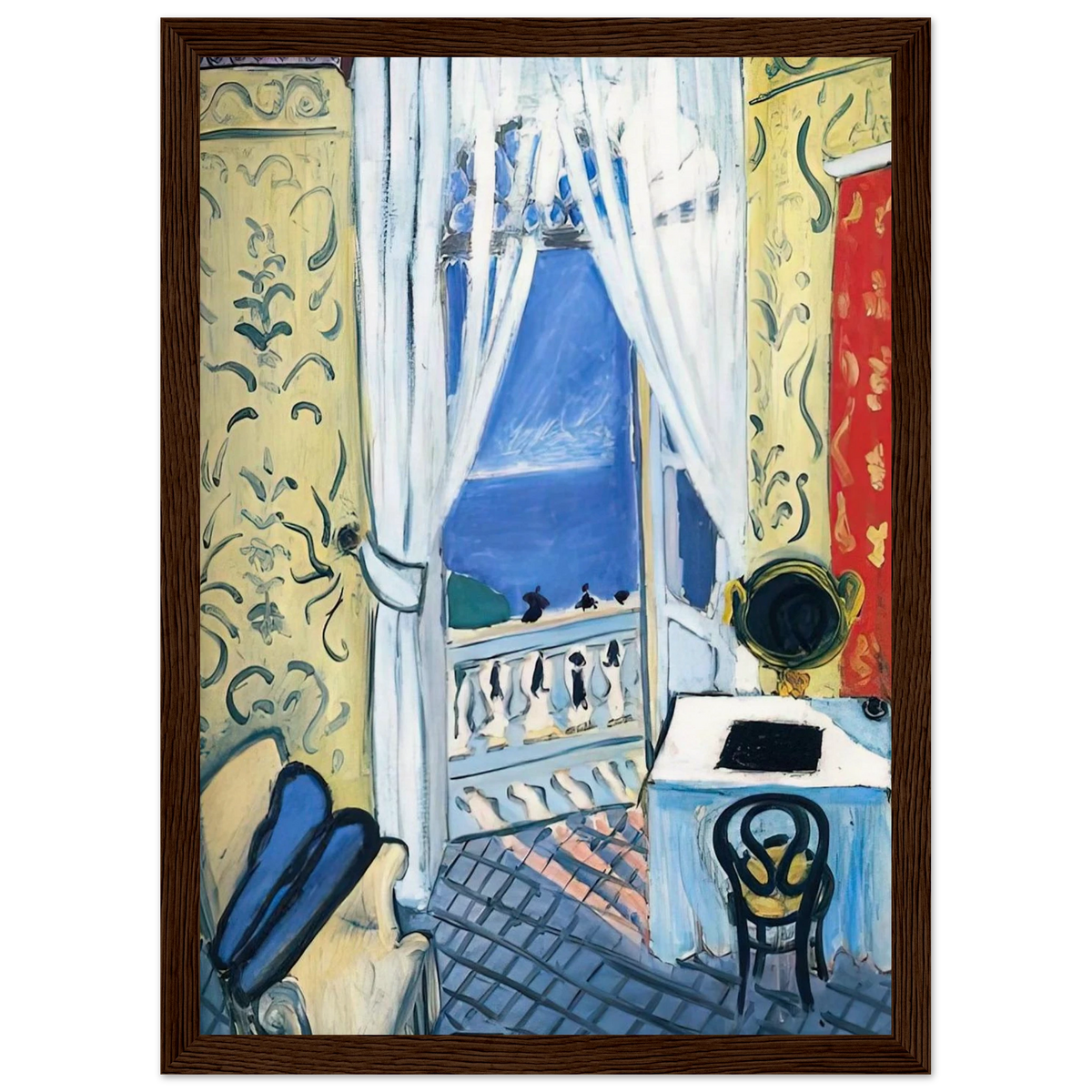 INTERIOR WITH A VIOLIN CASE 1919 Framed Poster | Henri Matisse Framed Prints Wall Art | Henri Matisse Print