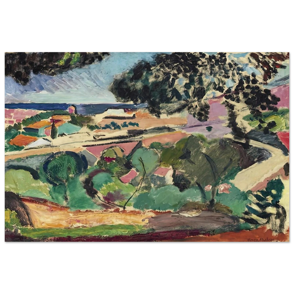 PAYSAGE DE COLLIOURE 1907 Poster | Henri Matisse Poster | Henri Matisse Print