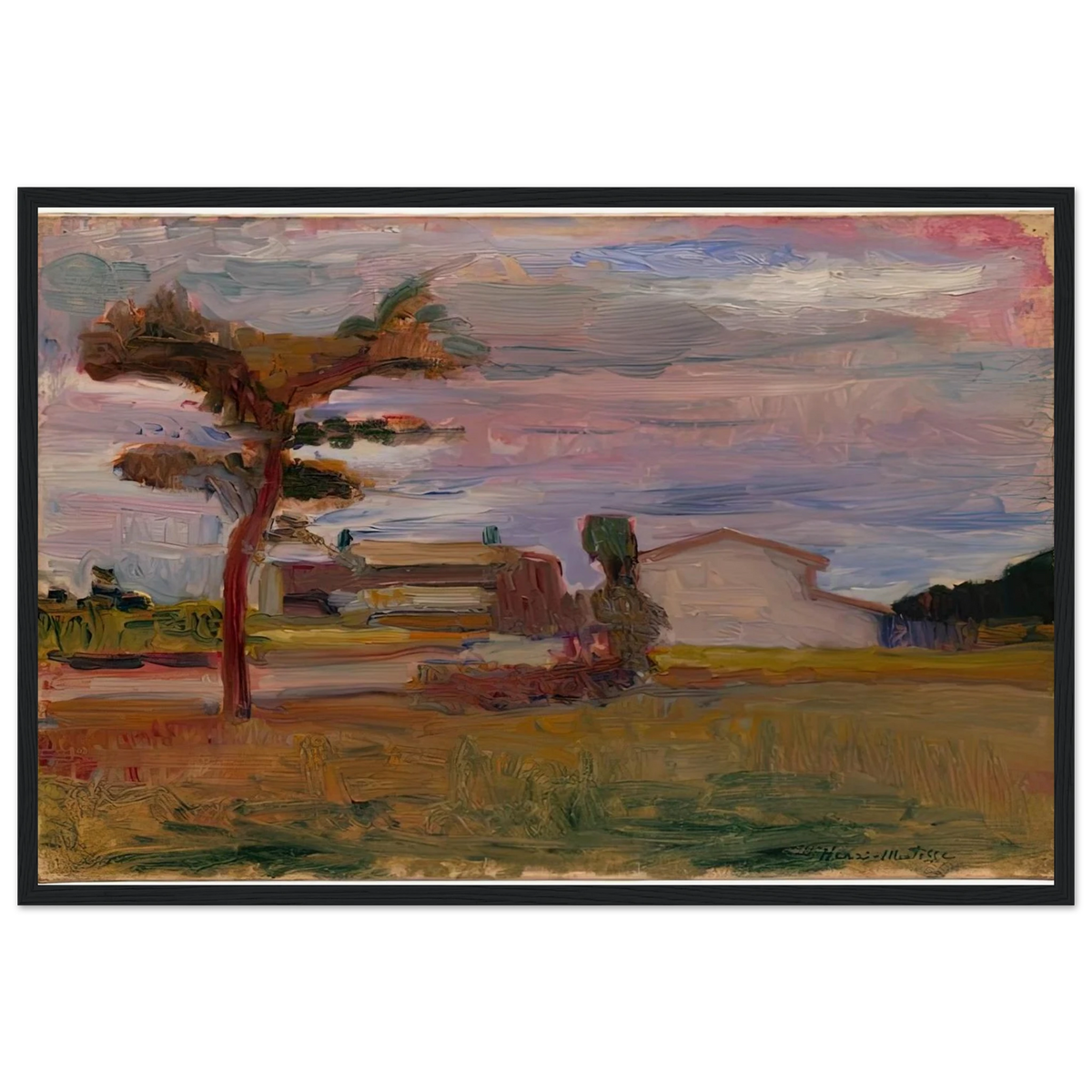 CORSICAN LANDSCAPE 1898 Framed Poster | Henri Matisse Framed Prints Wall Art | Henri Matisse Print