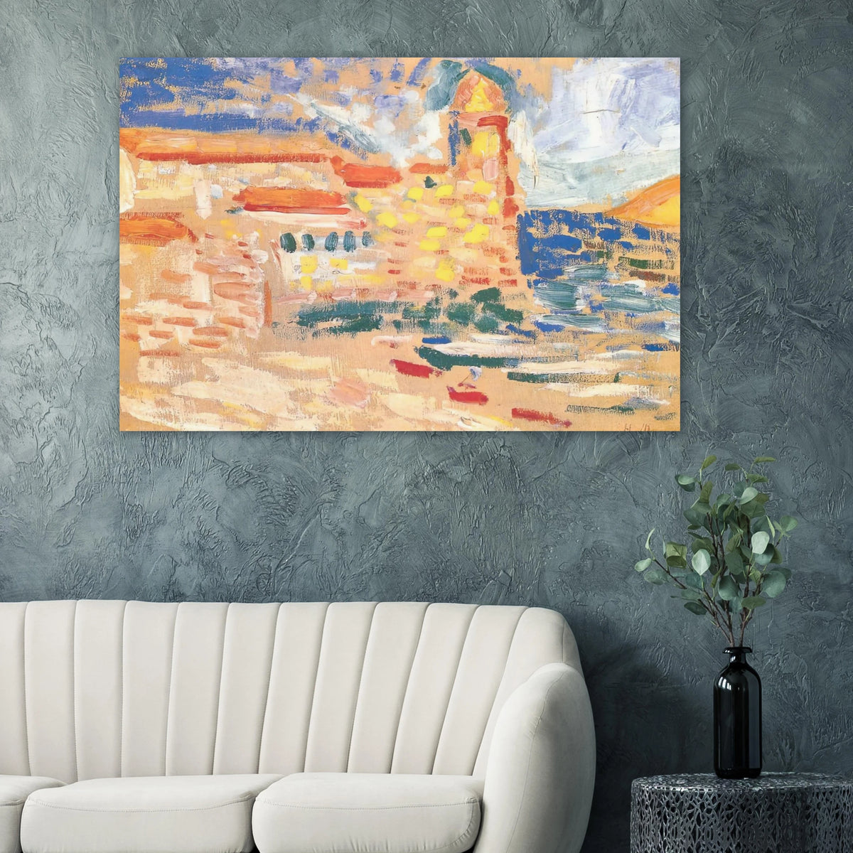 VIEW OF COLLIOURE WITH CHURCH 1905 Poster | Henri Matisse Poster | Henri Matisse Print