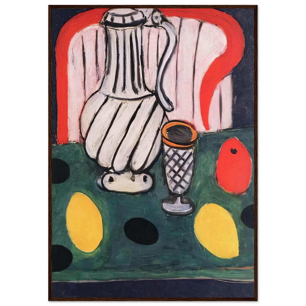 TIN PITCHER LEMON AND ARMCHAIR 1939 Framed Poster | Henri Matisse Framed Prints Wall Art | Henri Matisse Print