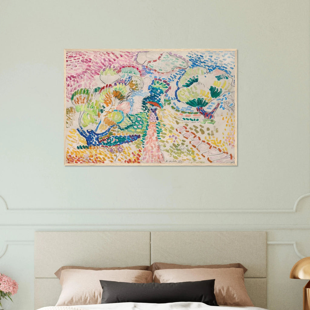 MADAME MATISSE IN THE OLIVE GROVE 1905 Framed Poster | Henri Matisse Framed Prints Wall Art | Henri Matisse Print