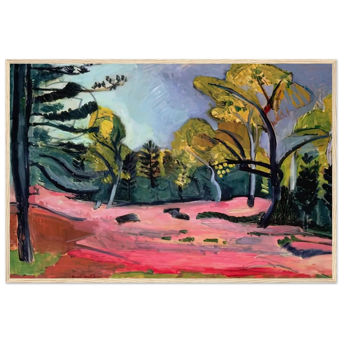 LANDSCAPE 1909 Framed Poster | Henri Matisse Framed Prints Wall Art | Henri Matisse Print