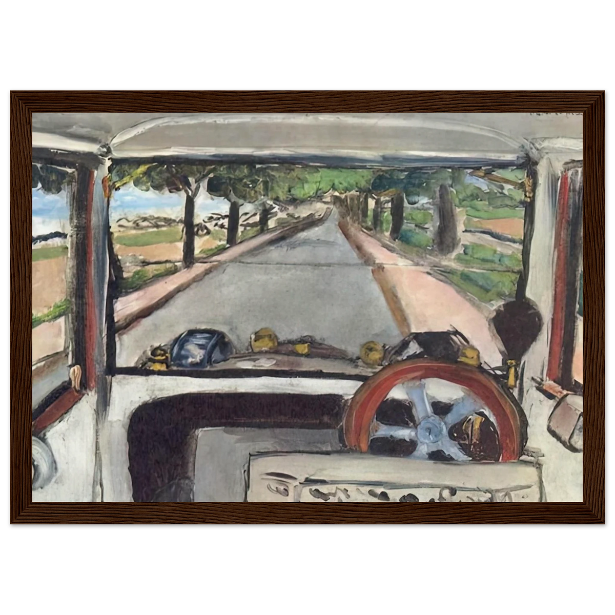 THE WINDSHIELD 1917 0 Framed Poster | Henri Matisse Framed Prints Wall Art | Henri Matisse Print